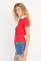 THE EASY POLO POP RED