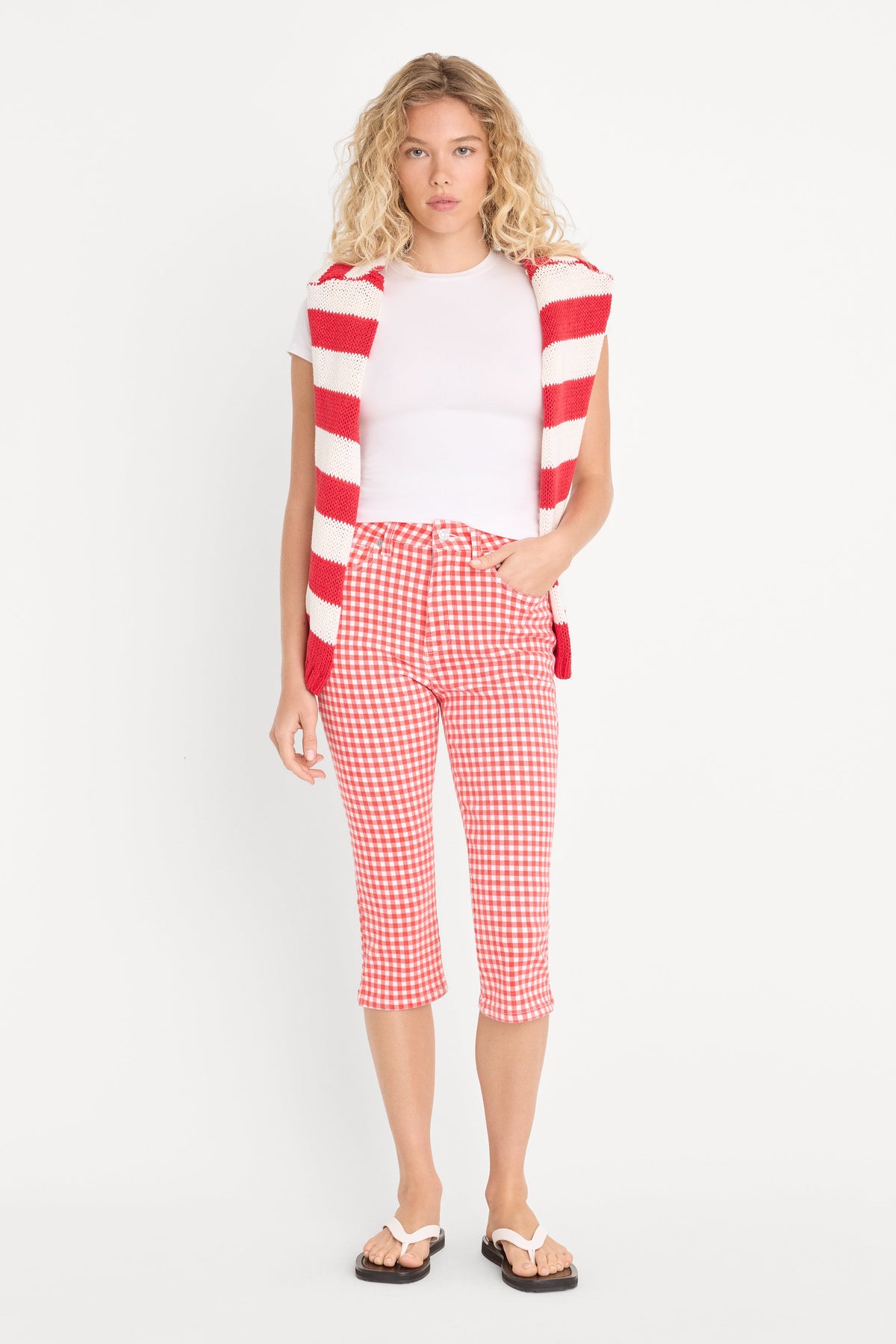 GOOD LEGS CAPRI POP GINGHAM LARGE