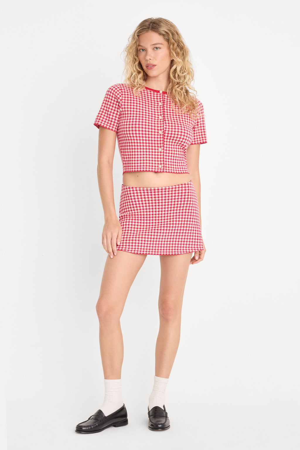 THE KEEPSAKE SKORT CHERRY GINGHAM