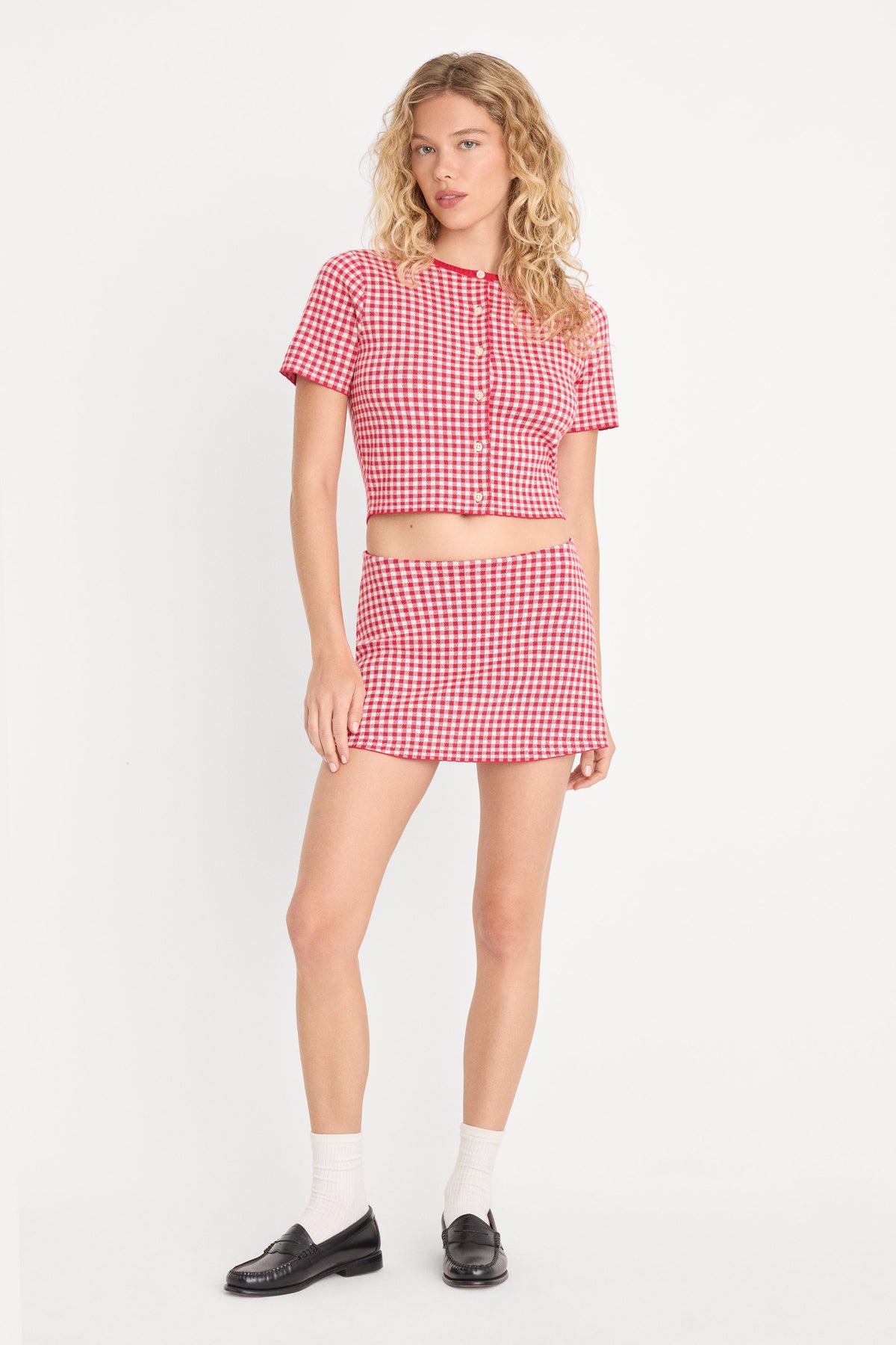 THE KEEPSAKE SKORT CHERRY GINGHAM
