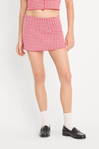 THE KEEPSAKE SKORT CHERRY GINGHAM