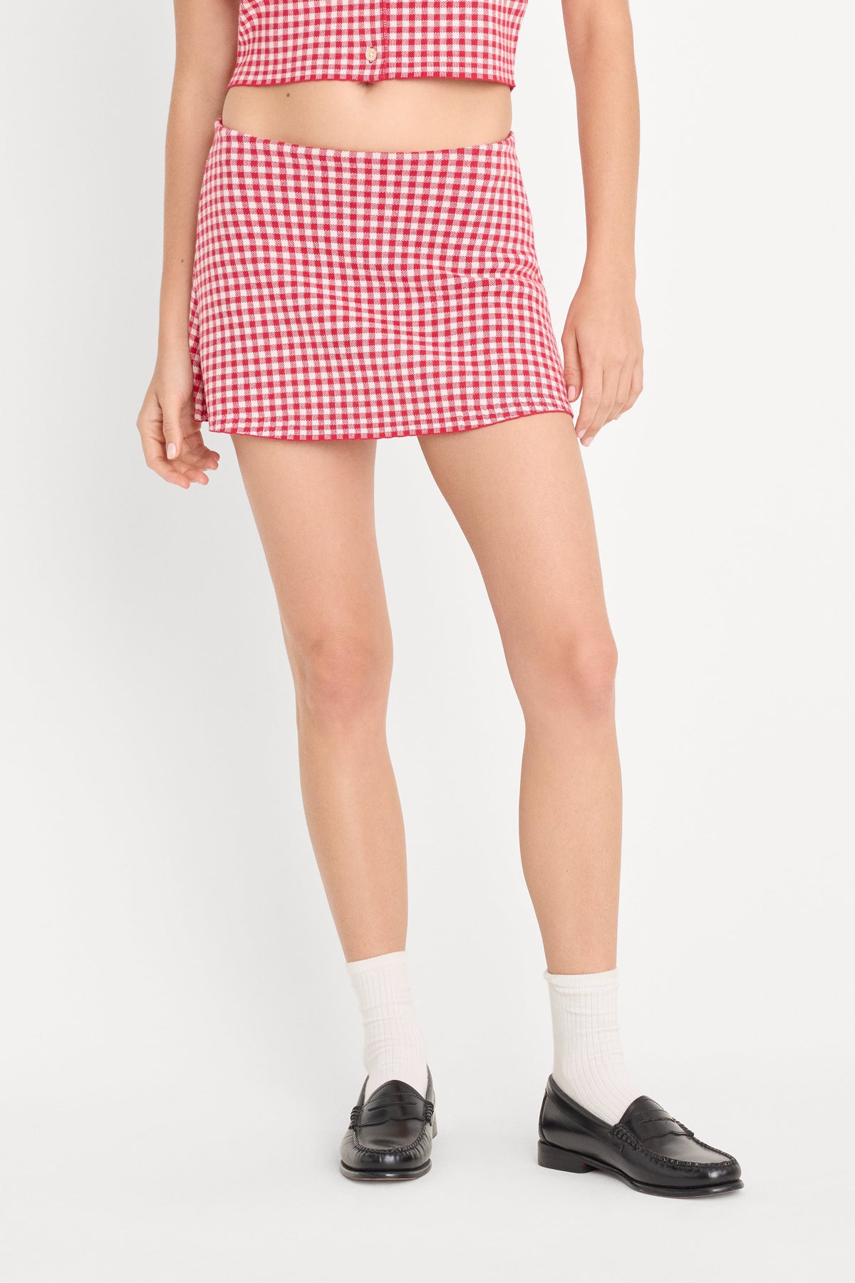 THE KEEPSAKE SKORT CHERRY GINGHAM