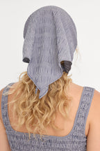 THE BANDANA HEAD SCARF HORIZON GINGHAM SMALL