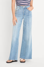 GOOD WAIST PALAZZO ANKLE JEANS INDIGO1247