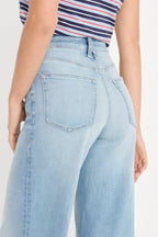 GOOD WAIST PALAZZO ANKLE JEANS INDIGO1247