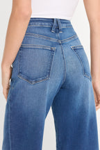 SOFT TECH GOOD WAIST PALAZZO JEANS INDIGO1233