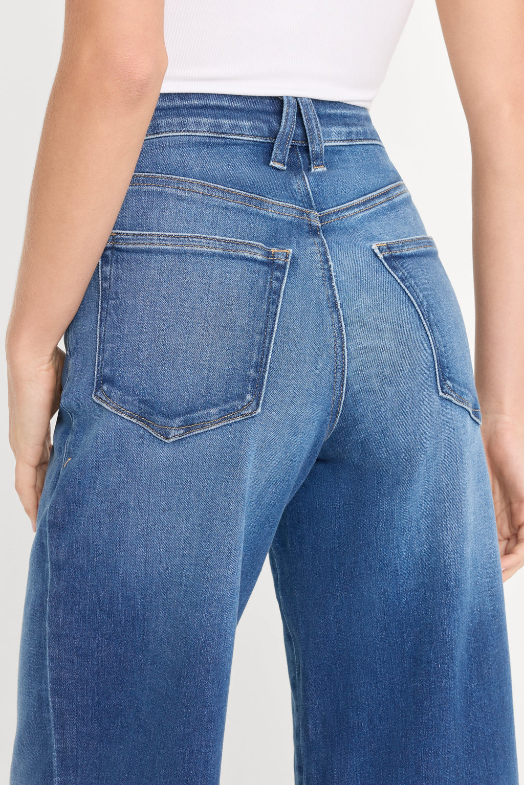 SOFT TECH GOOD PETITE PALAZZO JEANS INDIGO1233