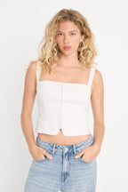 THE LINEN CORSET CHALK