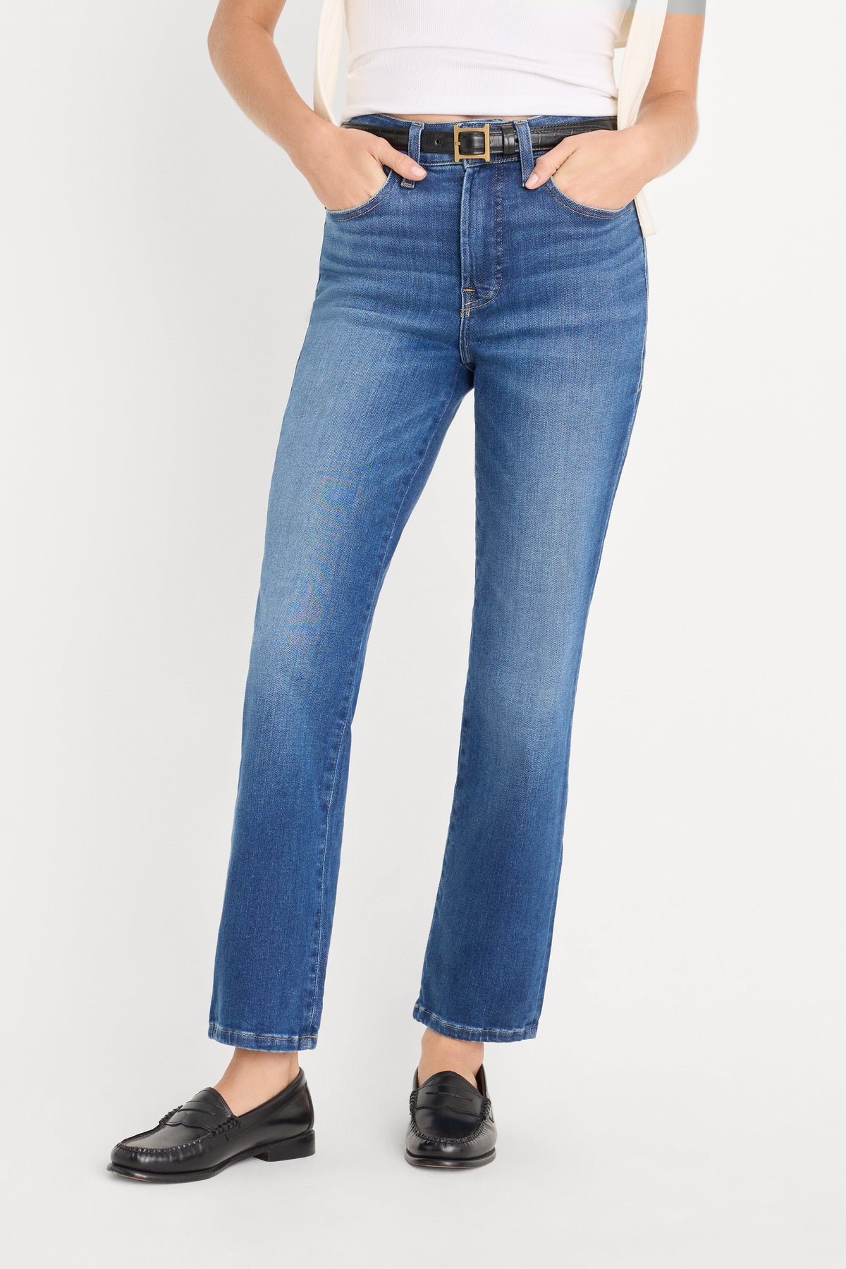 SOFT TECH GOOD LEGS STRAIGHT JEANS INDIGO1233