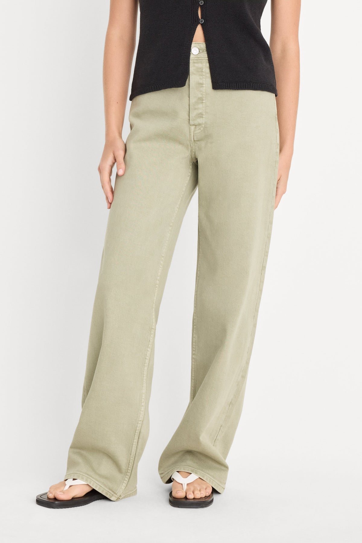 VINTAGE WIDE JEANS BEACHGRASS
