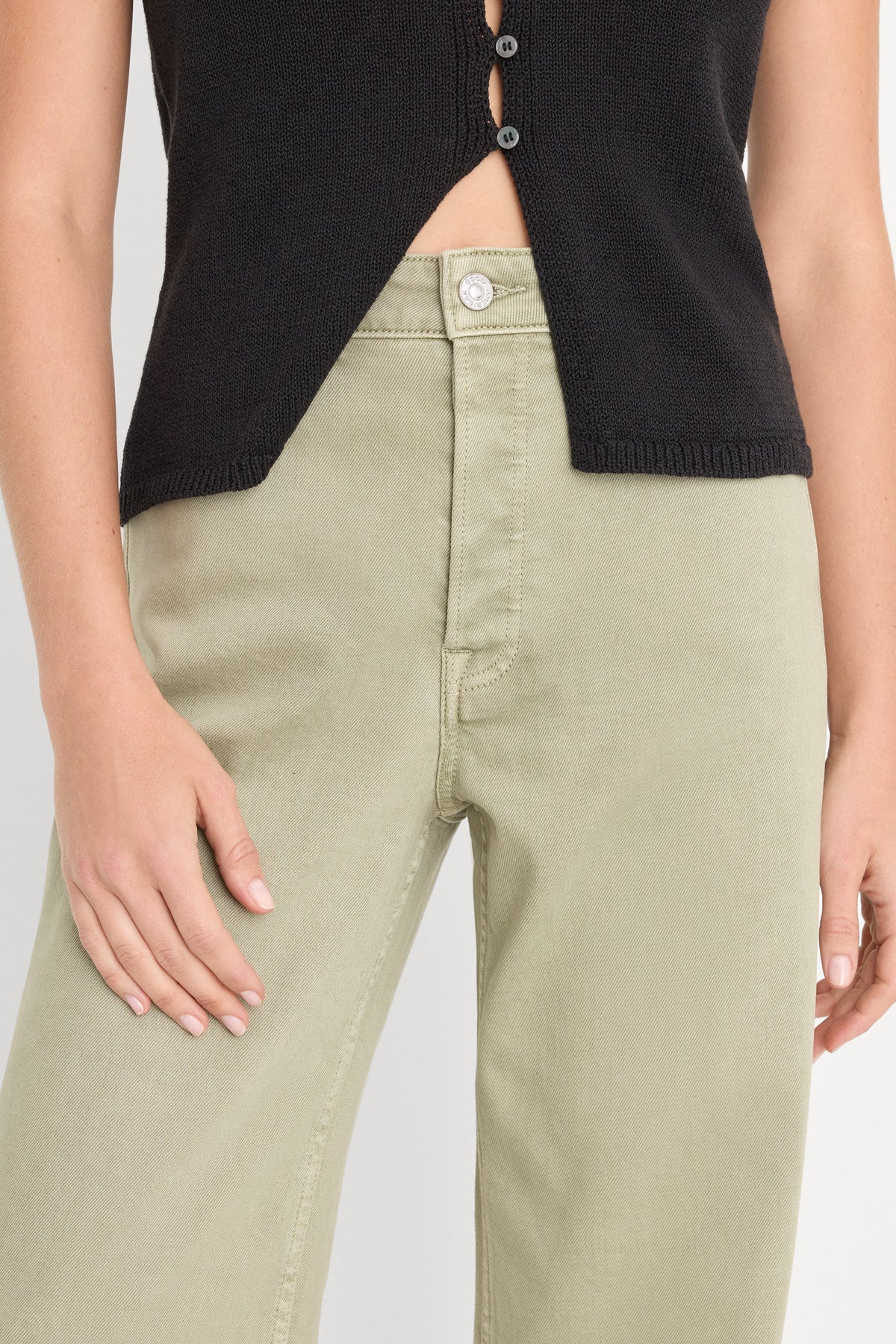 VINTAGE WIDE JEANS BEACHGRASS