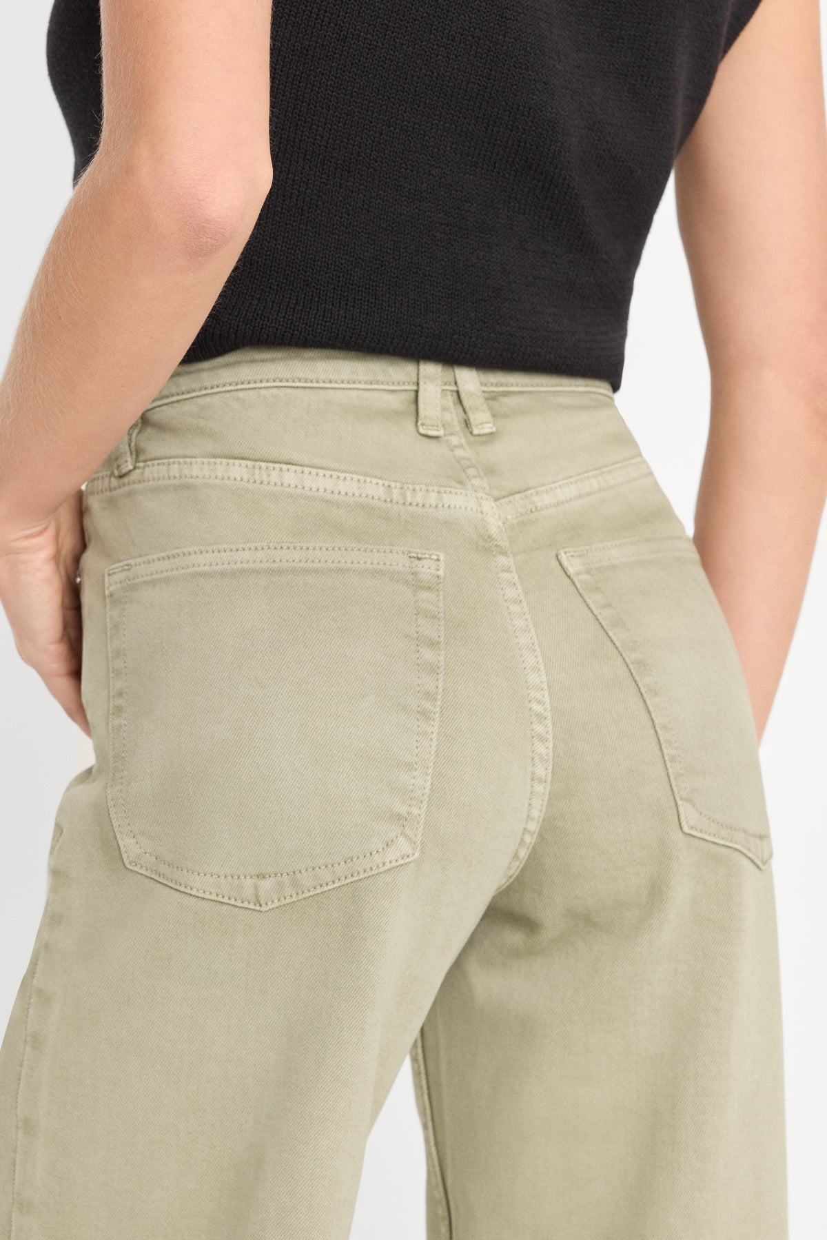 VINTAGE WIDE JEANS BEACHGRASS