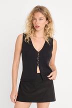 THE KNIT VEST BLACK