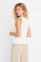 THE KNIT VEST WHITE001