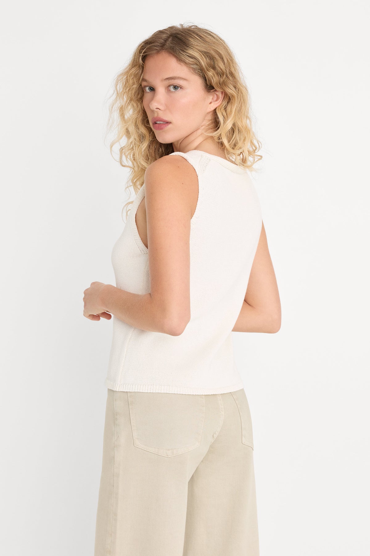 THE KNIT VEST WHITE001