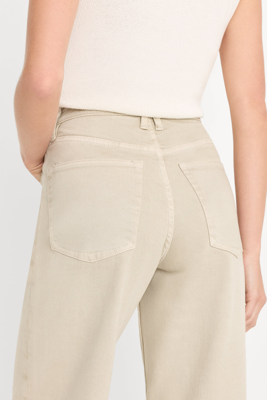 VINTAGE WIDE JEANS SAND DUNE