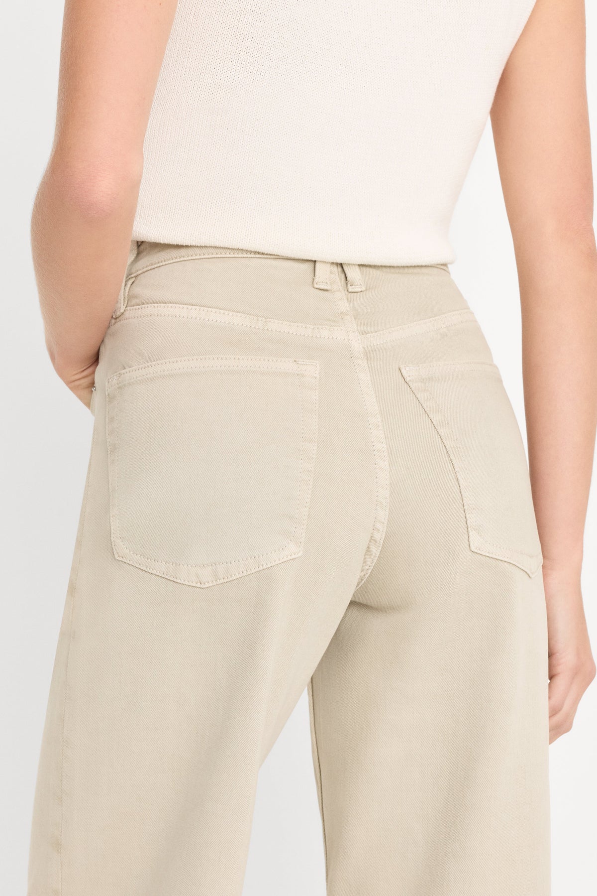 VINTAGE WIDE JEANS SAND DUNE