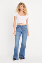VINTAGE LOW RELAXED FLARE JEANS INDIGO1287