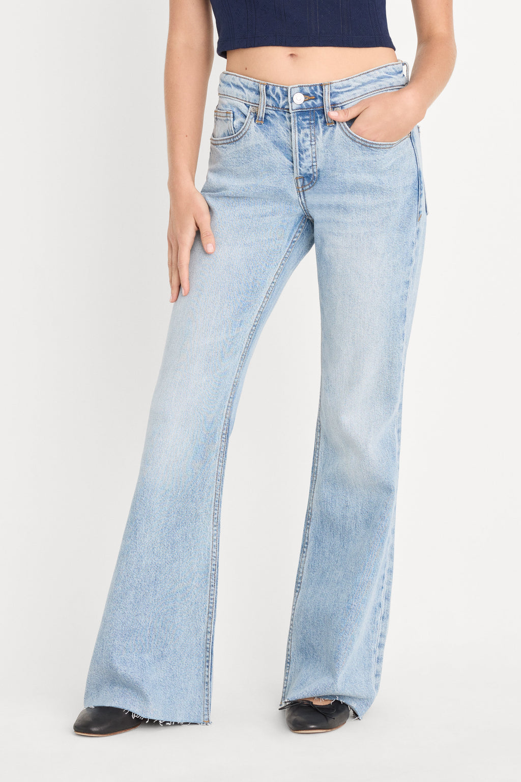 VINTAGE LOW RELAXED FLARE JEANS INDIGO1288