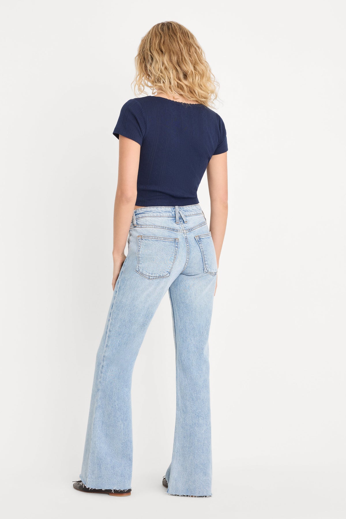 VINTAGE LOW RELAXED FLARE JEANS INDIGO1288