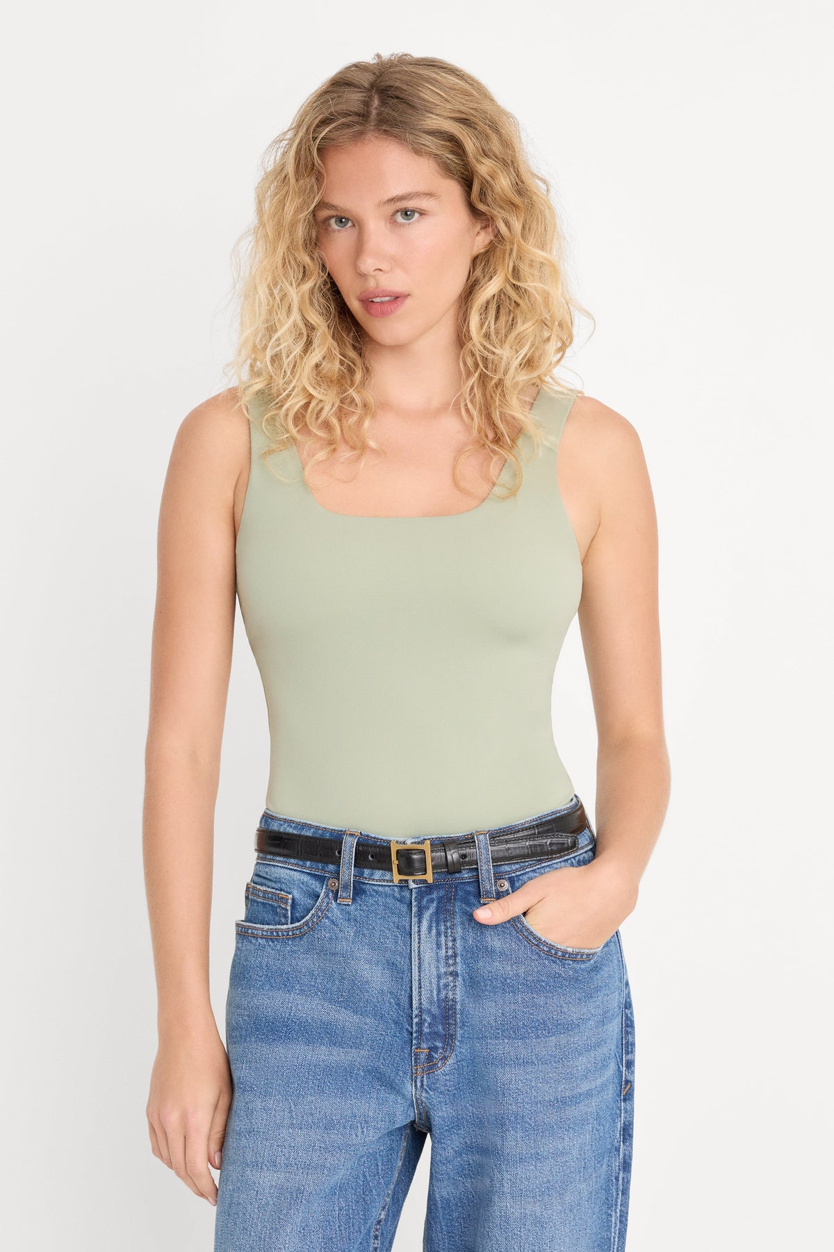 THE WEIGHTLESS SCULPTING MODERN TANK BODYSUIT MOSSWELL