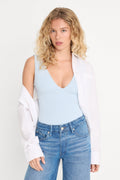 THE SCULPTING DEEP V BODYSUIT SKY