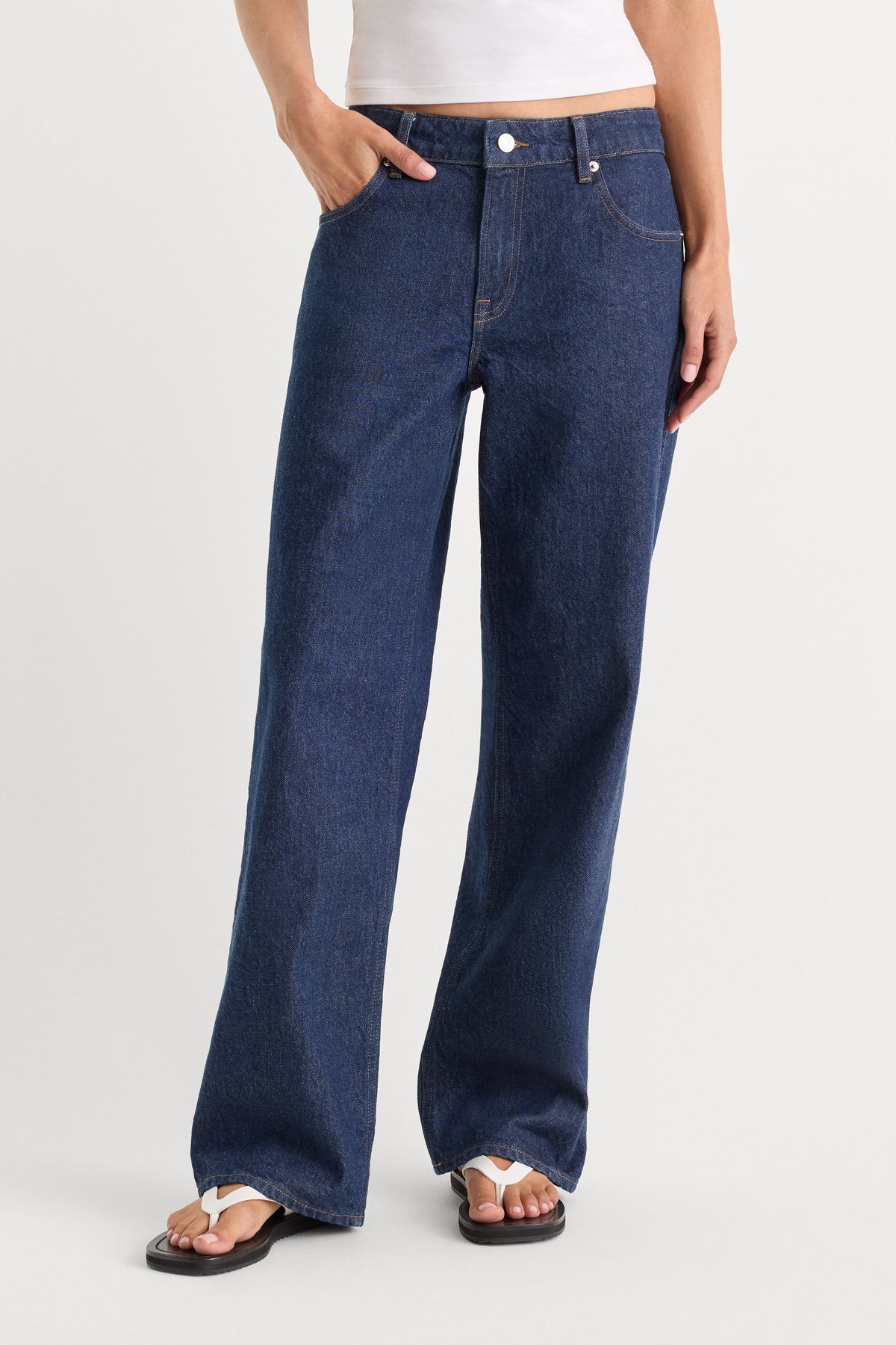 LOW RELAXED STRAIGHT JEANS RINSE
