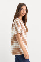 THE OVERSIZED TEE CLEAN STRIPE HEARTH