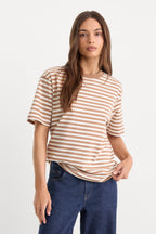 THE OVERSIZED TEE CLEAN STRIPE HEARTH