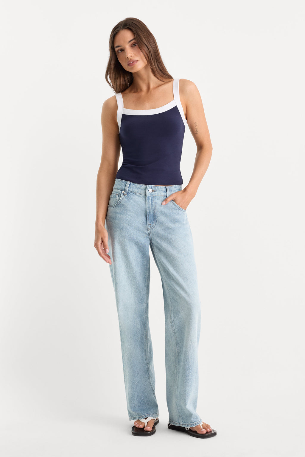 LOW RELAXED STRAIGHT JEANS INDIGO1220