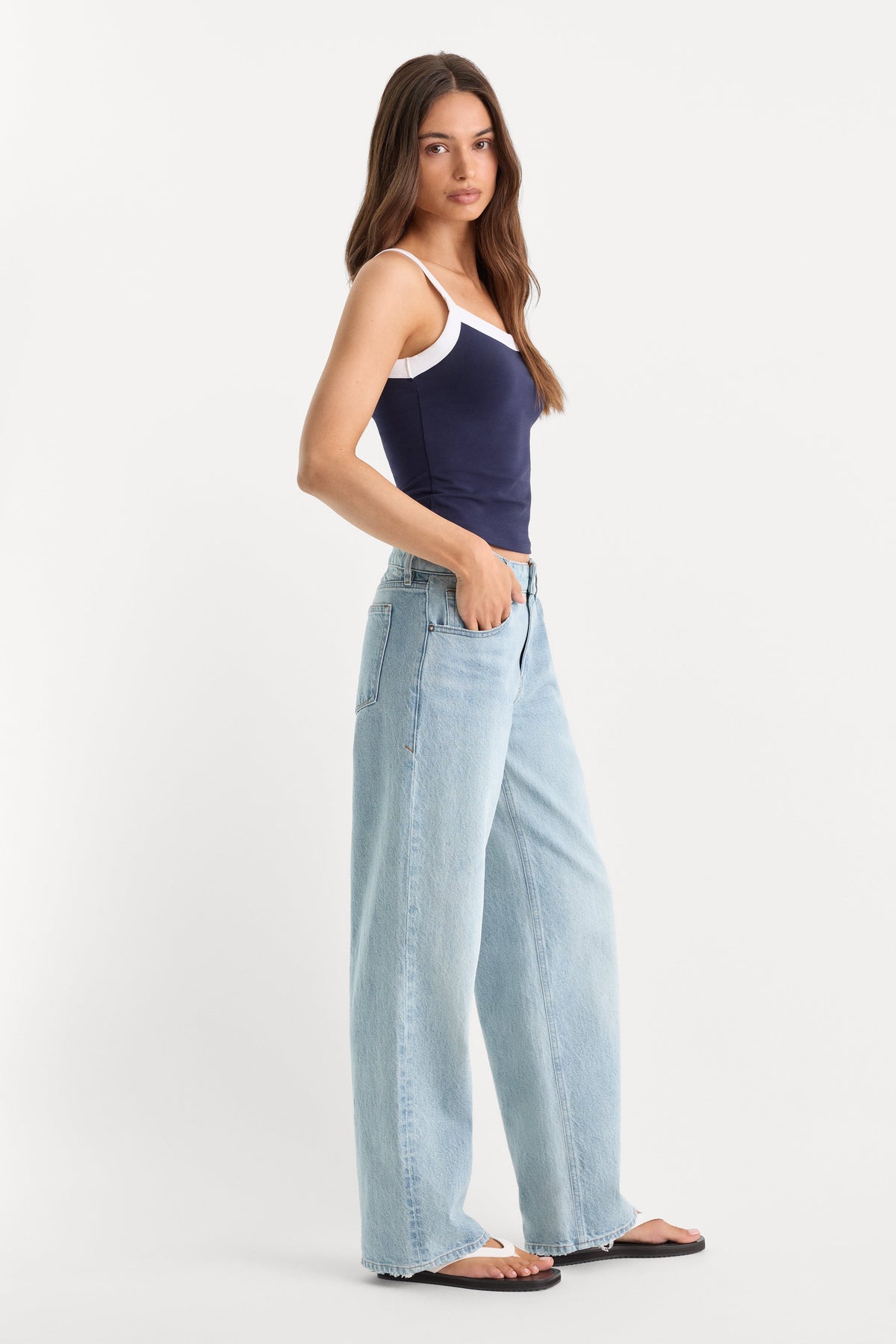 LOW RELAXED STRAIGHT JEANS INDIGO1220