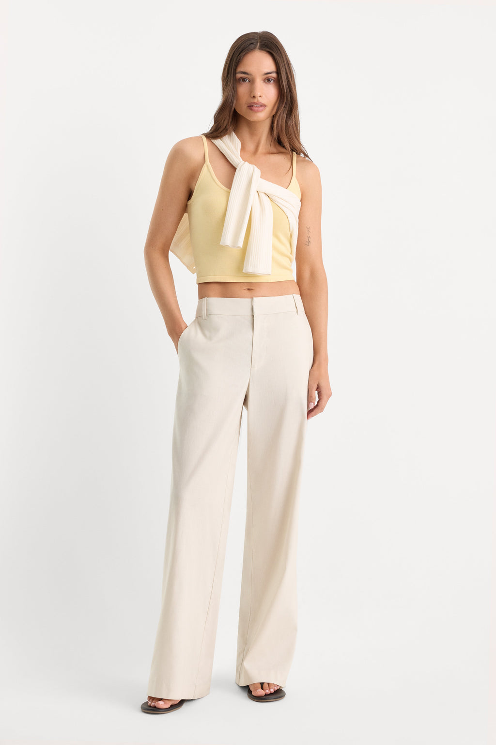 THE WIDE LEG LINEN TROUSER LINO