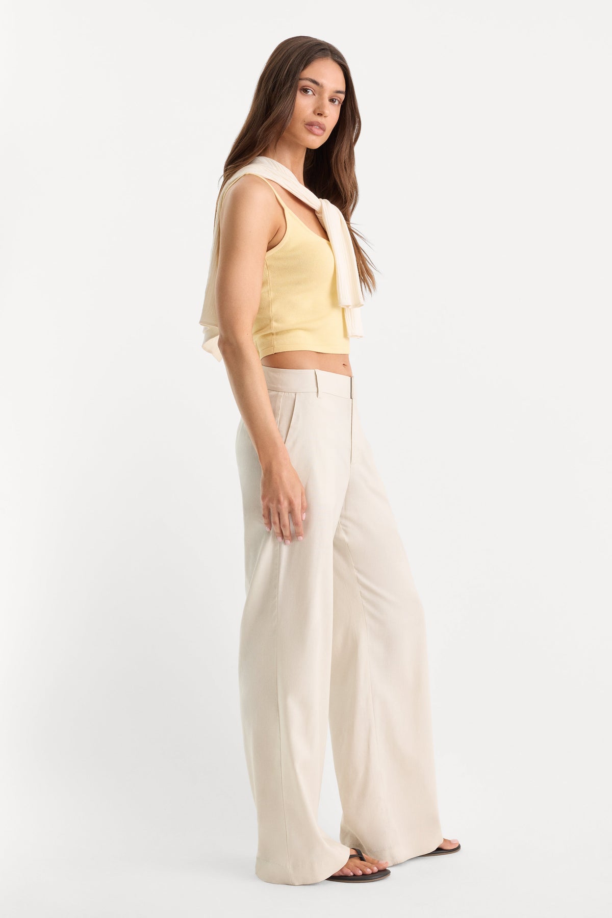 THE WIDE LEG LINEN TROUSER LINO