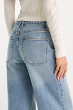 VINTAGE WIDE JEANS INDIGO1242
