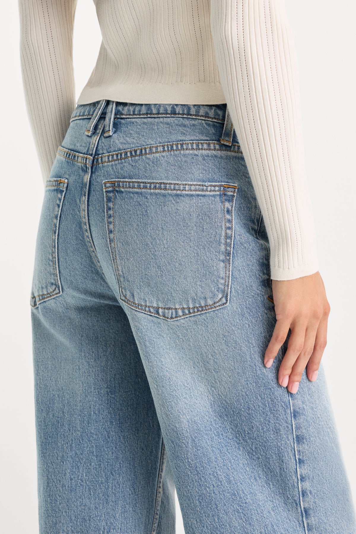 VINTAGE WIDE JEANS INDIGO1242