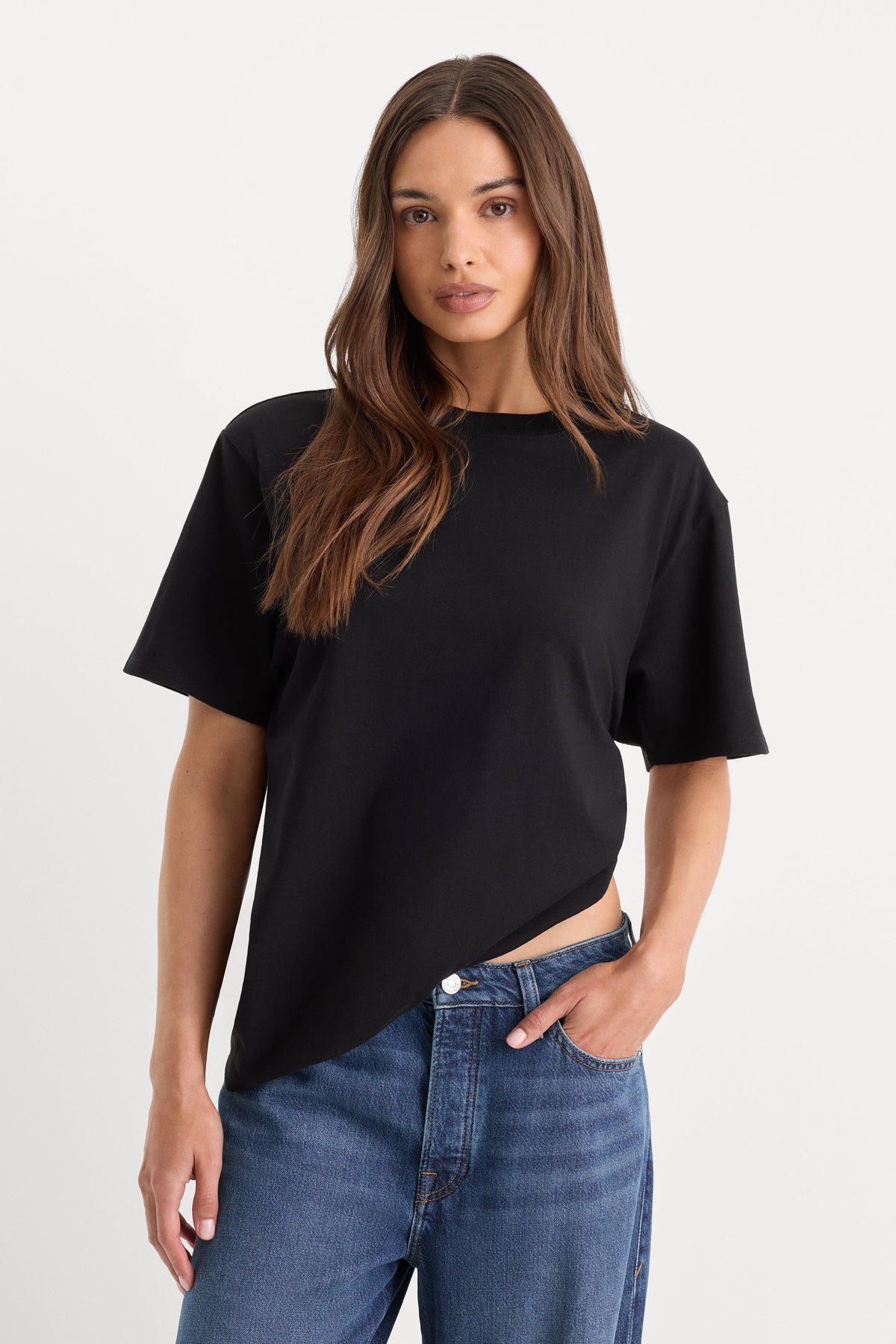 THE OVERSIZED TEE BLACK001