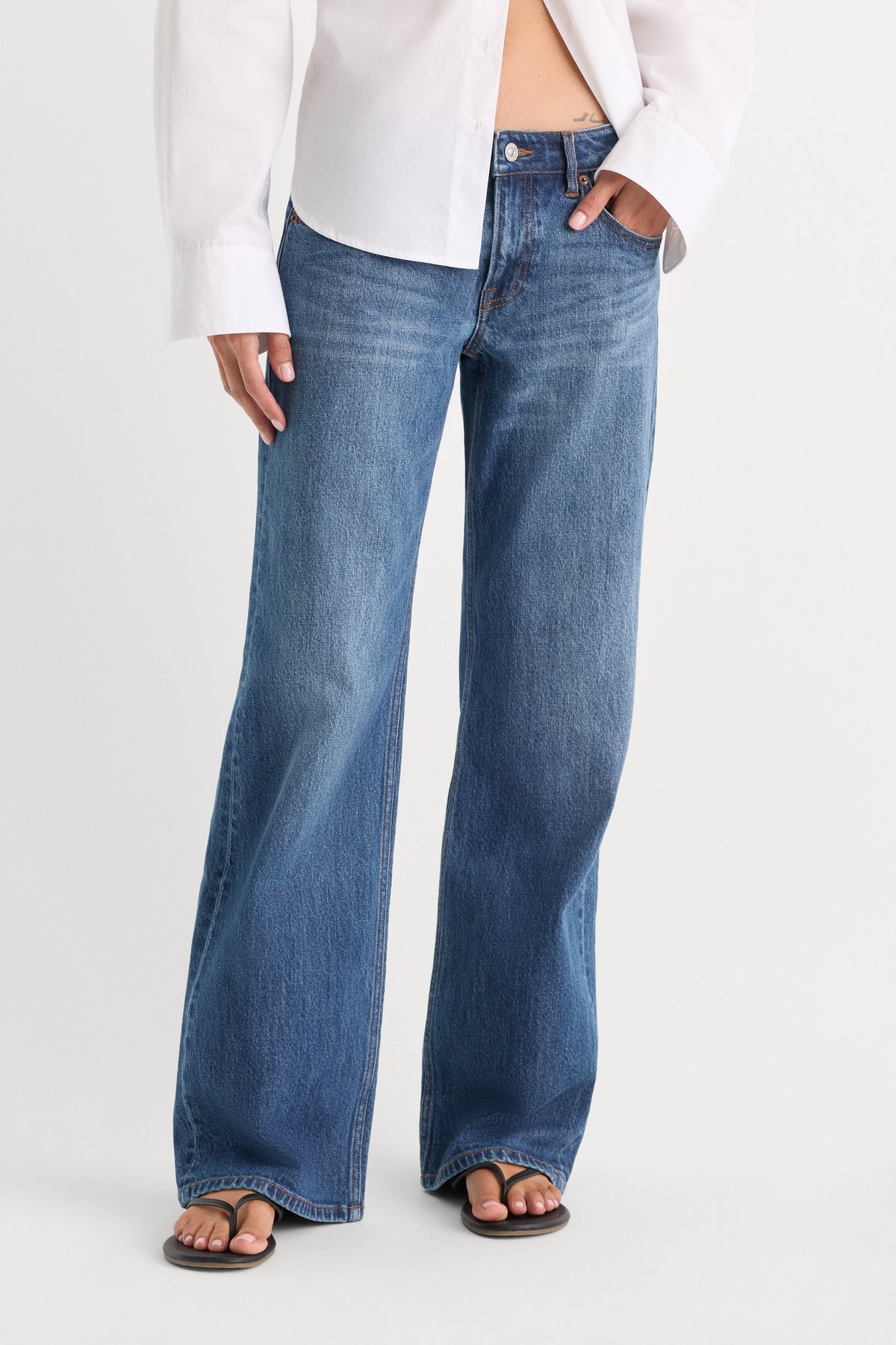 VINTAGE LOW LOOSE JEANS INDIGO1291