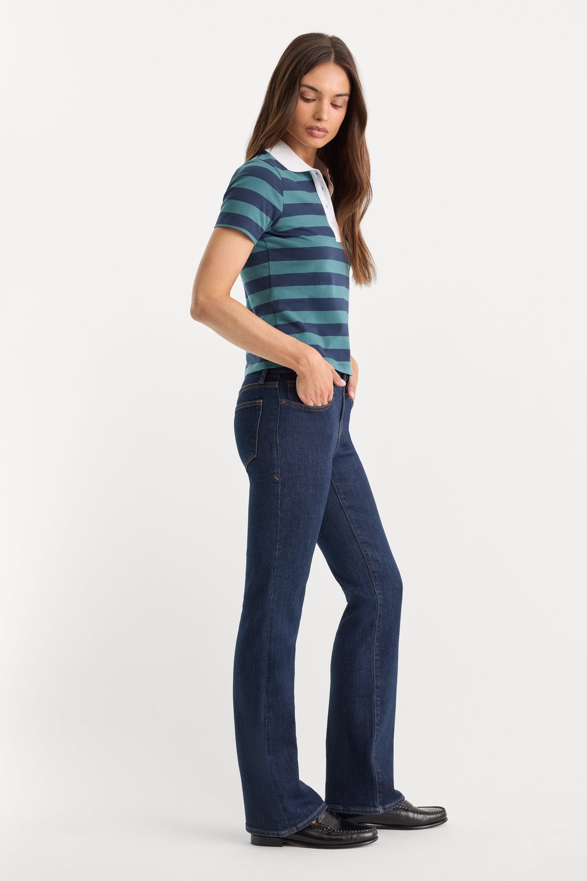 GOOD LOW RISE BOOTCUT JEANS INDIGO1231
