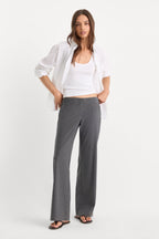 THE LOW RISE TROUSER ASH