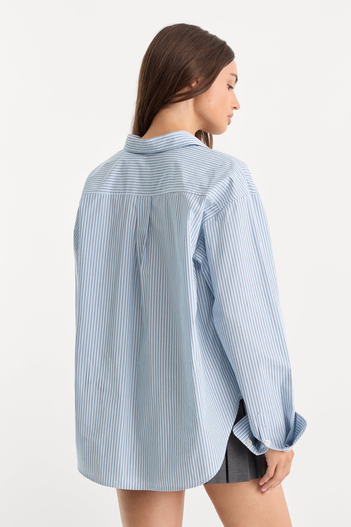 THE POPLIN EASY SHIRT SUMMER SKY STRIPE