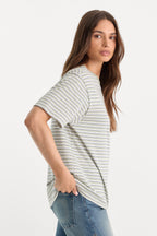 THE OVERSIZED TEE CLASSIC STRIPE MOSSWELL