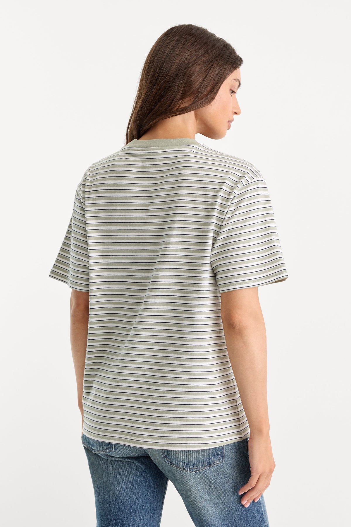 THE OVERSIZED TEE CLASSIC STRIPE MOSSWELL