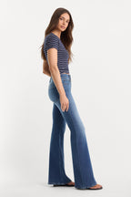 SOFT TECH GOOD LEGS FLARE JEANS INDIGO1233