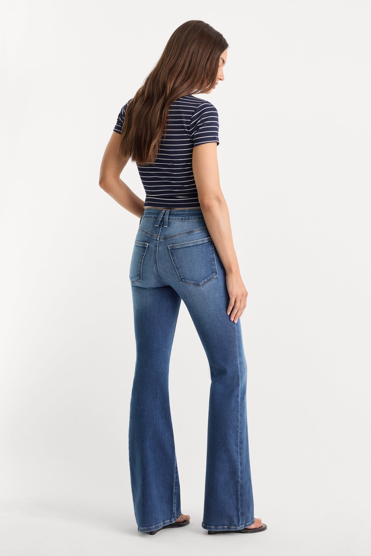 SOFT TECH GOOD LEGS FLARE JEANS INDIGO1233