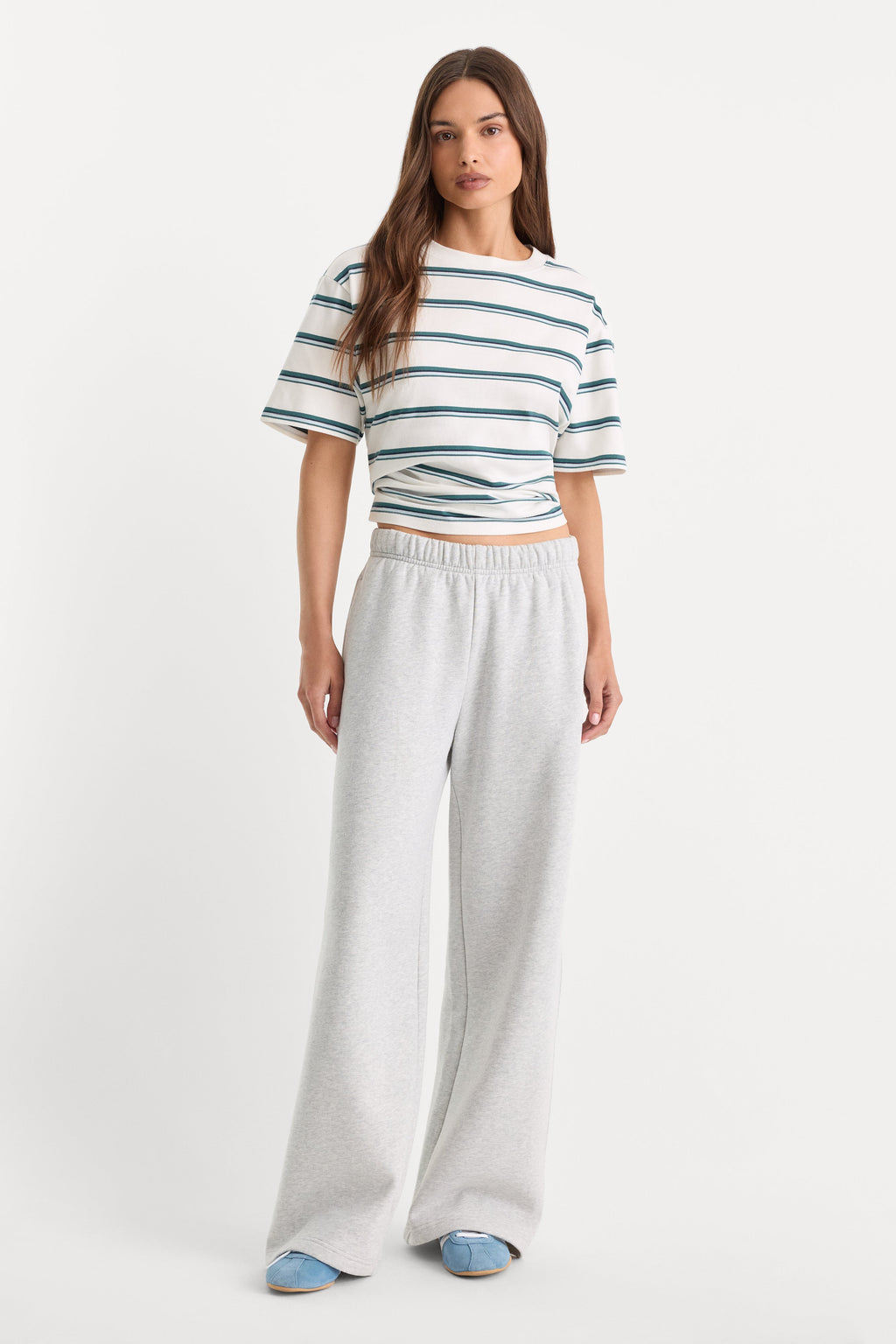 THE FLEECE SWEATPANT HEATHER GREY