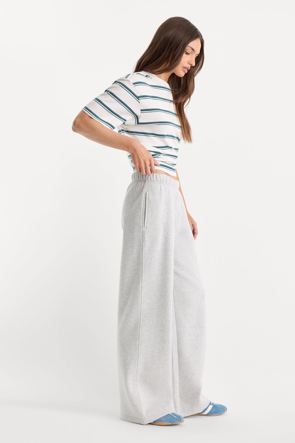 THE FLEECE SWEATPANT HEATHER GREY