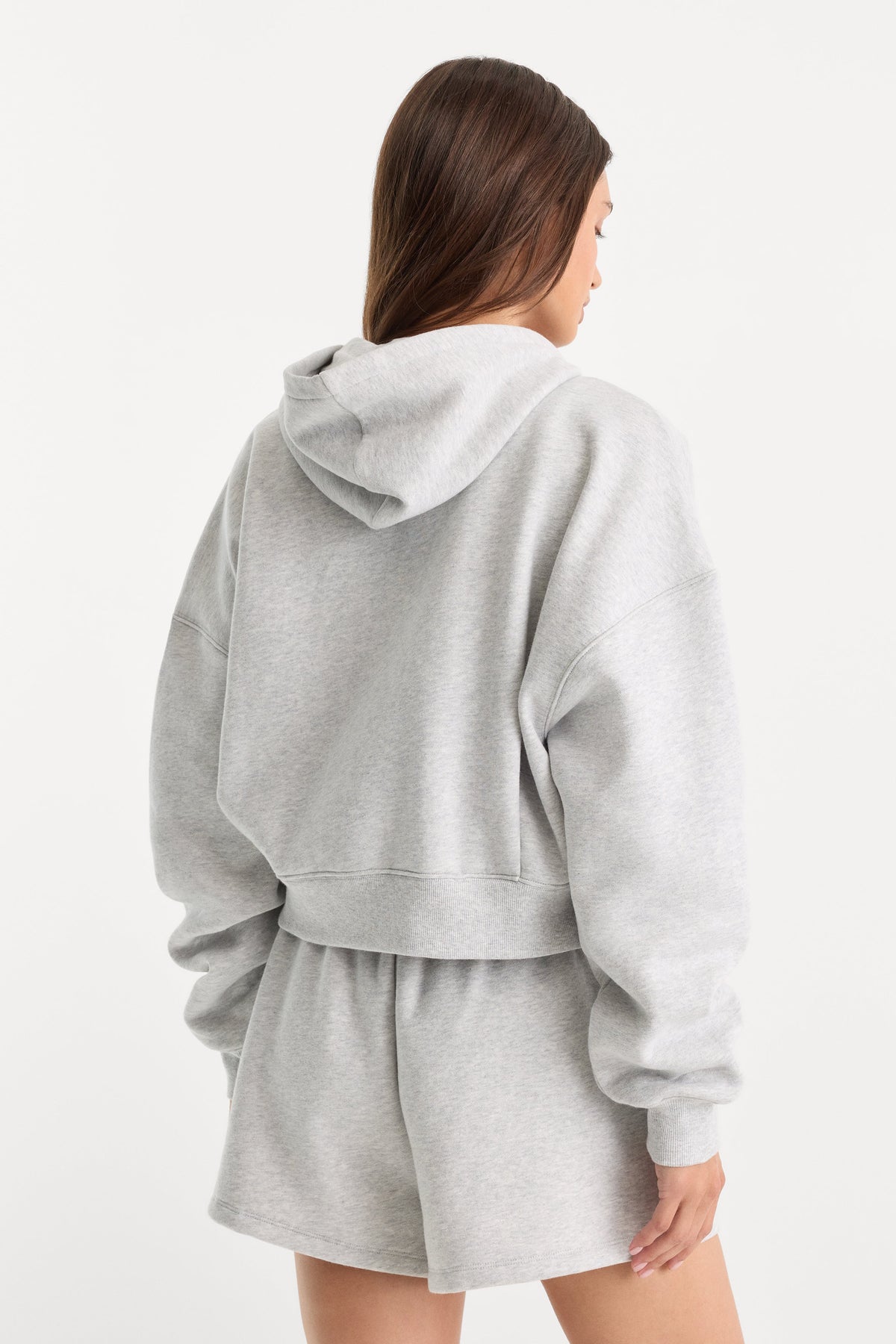 THE ZIP UP SWEATSHIRT HEATHER GREY