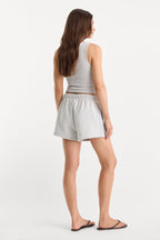 THE FLEECE SHORT HEATHER GREY