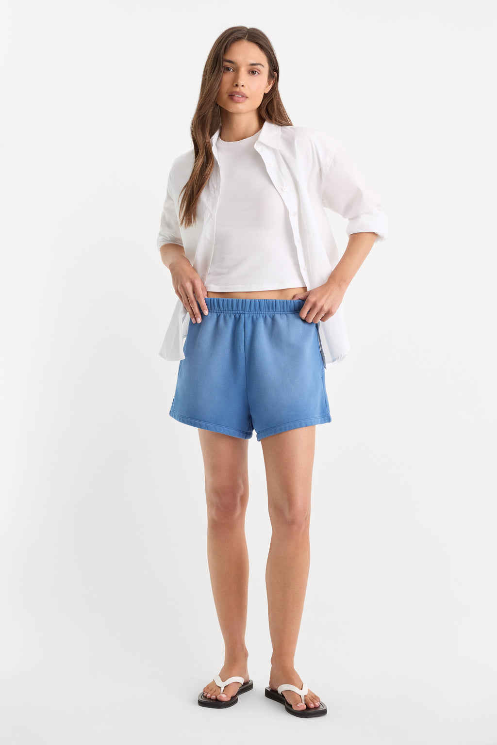 THE FLEECE SHORT BLUE DRIFT