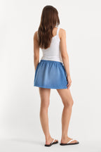 THE FLEECE SKORT BLUE DRIFT